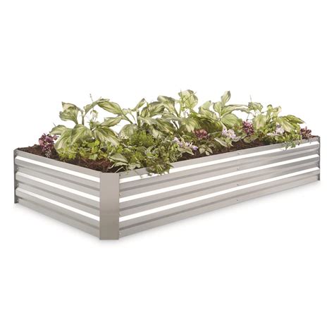 castlecreek large oval galvanized steel planter box|large oval planter boxes.